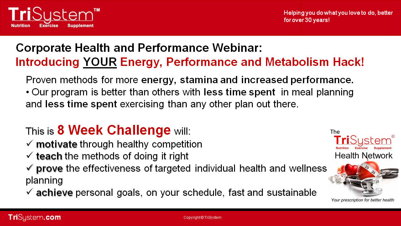 8 Week Corporate Fitness Challenge – The TriSystem Health Network